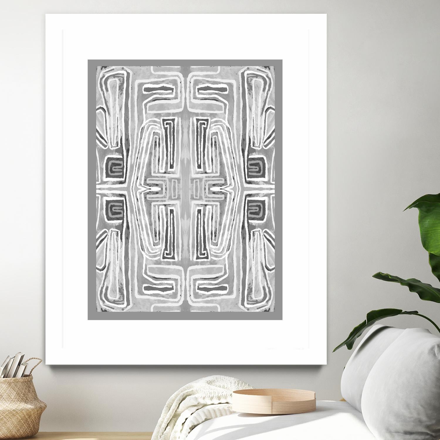 Dynasty-II by Lori Dubois on GIANT ART - white black & white gray border
