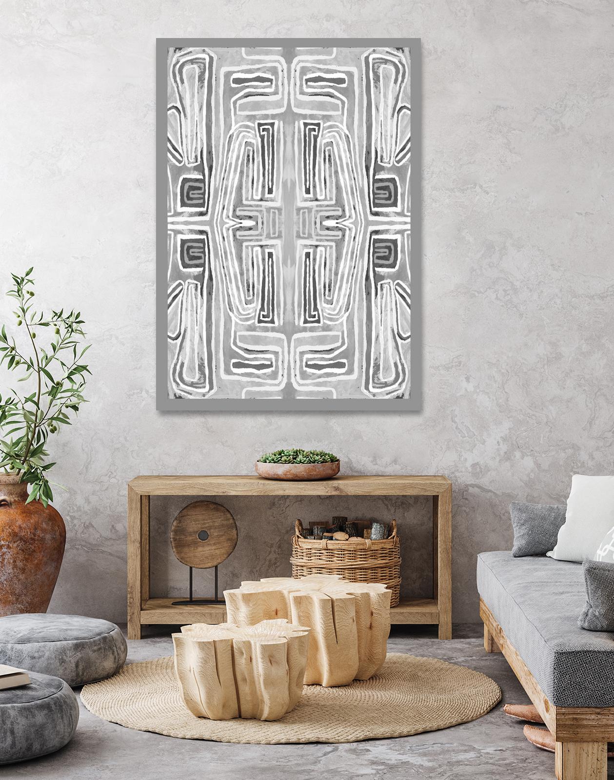 Dynasty-II by Lori Dubois on GIANT ART - white black & white gray border