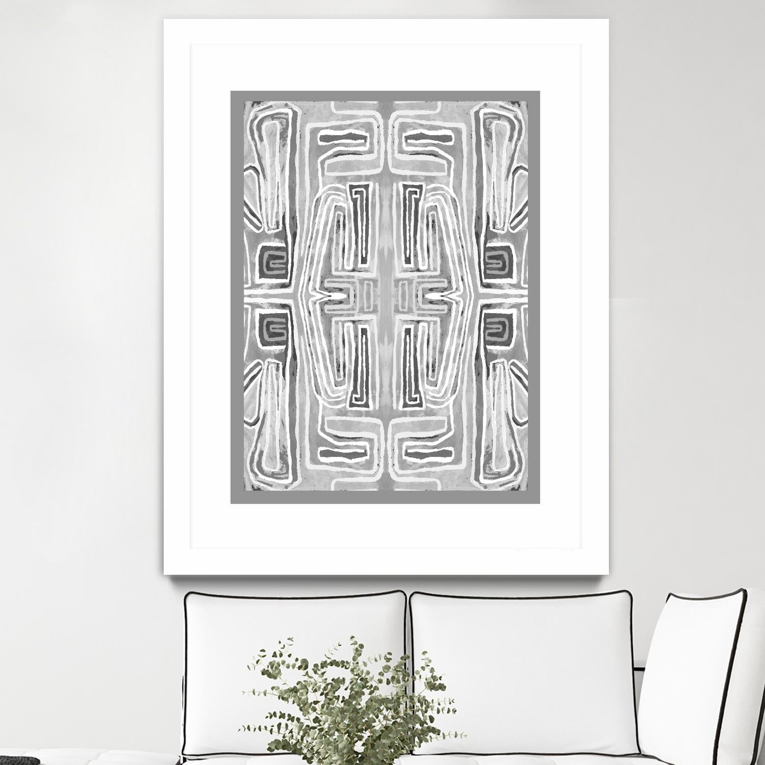 Dynasty-II by Lori Dubois on GIANT ART - white black & white gray border