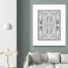 Dynasty-II by Lori Dubois on GIANT ART - white black & white gray border