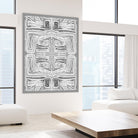 Dynasty-III by Lori Dubois on GIANT ART - white patterns gray border