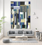 MercuryBlue-II by Lori Dubois on GIANT ART - blue linear black & white