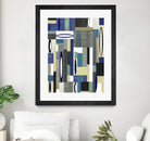 MercuryBlue-II by Lori Dubois on GIANT ART - beige linear artiste québécois