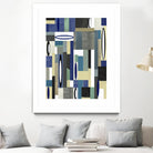 MercuryBlue-II by Lori Dubois on GIANT ART - beige linear artiste québécois