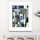 MercuryBlue-II by Lori Dubois on GIANT ART - beige linear artiste québécois