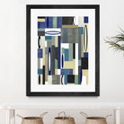 MercuryBlue-II by Lori Dubois on GIANT ART - beige linear artiste québécois