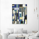 MercuryBlue-II by Lori Dubois on GIANT ART - blue linear black & white