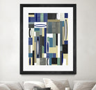 MercuryBlue-II by Lori Dubois on GIANT ART - beige linear artiste québécois