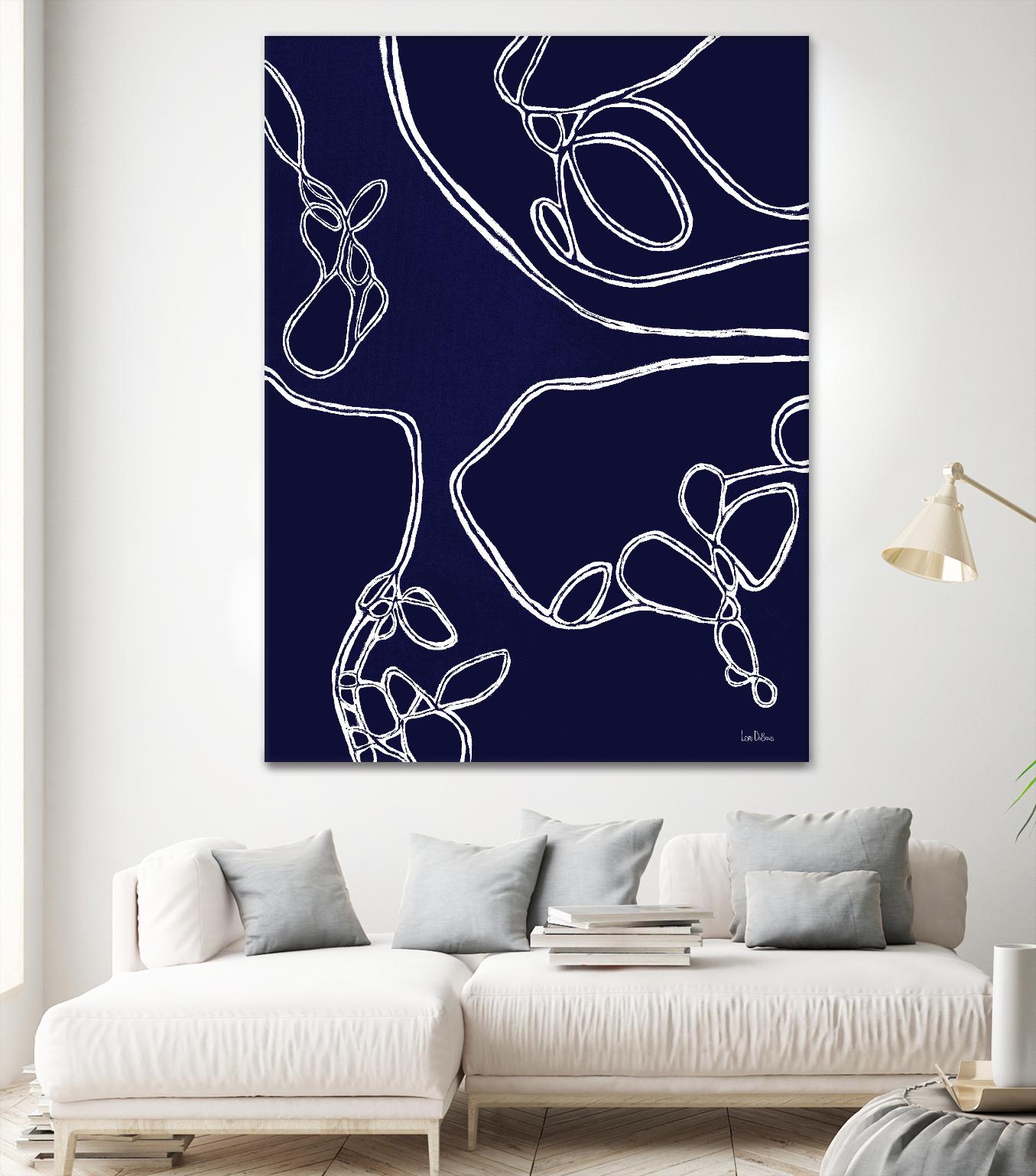 BluePoint by Lori Dubois on GIANT ART - blue linear