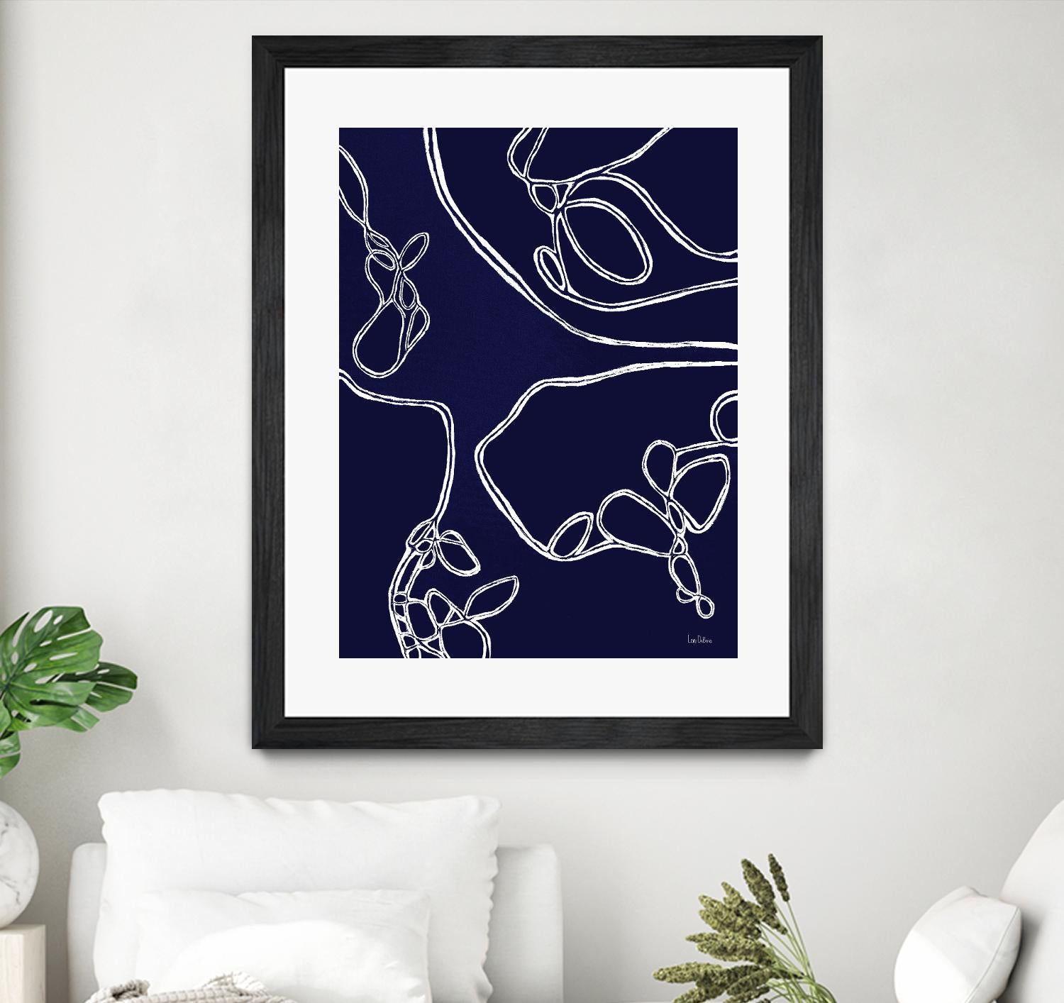 BluePoint by Lori Dubois on GIANT ART - blue linear