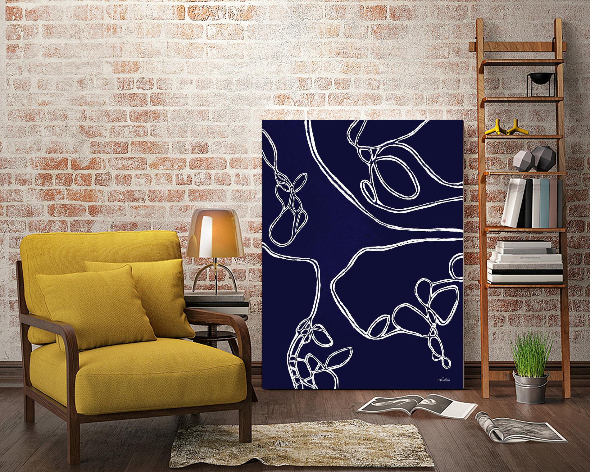 BluePoint by Lori Dubois on GIANT ART - blue linear