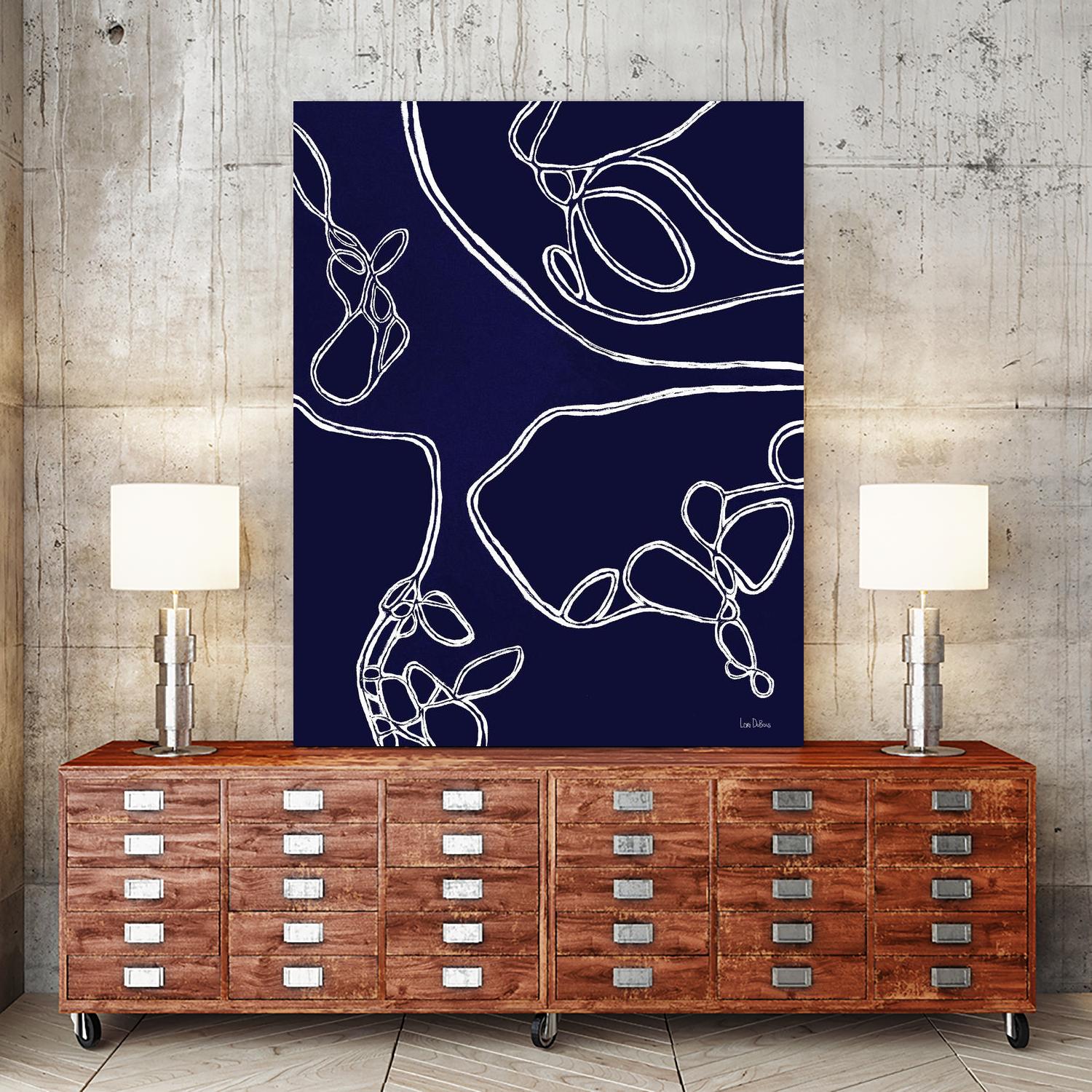 BluePoint by Lori Dubois on GIANT ART - blue linear