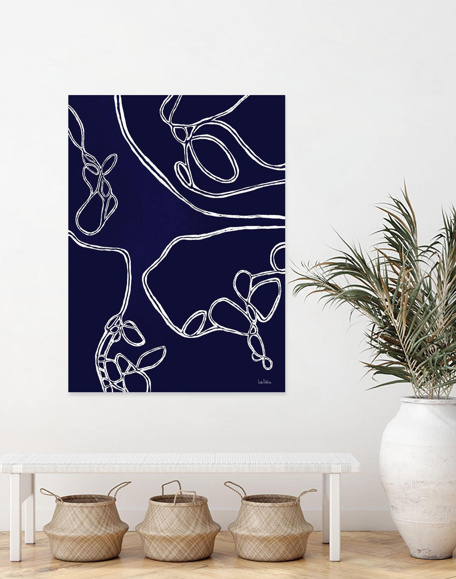BluePoint by Lori Dubois on GIANT ART - blue linear