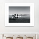 Surfers III by Pauline Aubut on GIANT ART - white coastal  sand