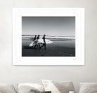Surfers III by Pauline Aubut on GIANT ART - white coastal  sand