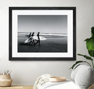 Surfers III by Pauline Aubut on GIANT ART - white coastal  sand