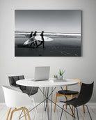 Surfers III by Pauline Aubut on GIANT ART - white coastal  sand