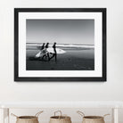 Surfers III by Pauline Aubut on GIANT ART - white coastal  sand