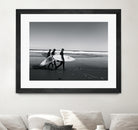 Surfers III by Pauline Aubut on GIANT ART - white coastal  sand