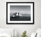 Surfers III by Pauline Aubut on GIANT ART - white coastal  sand
