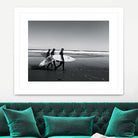 Surfers III by Pauline Aubut on GIANT ART - white coastal  sand