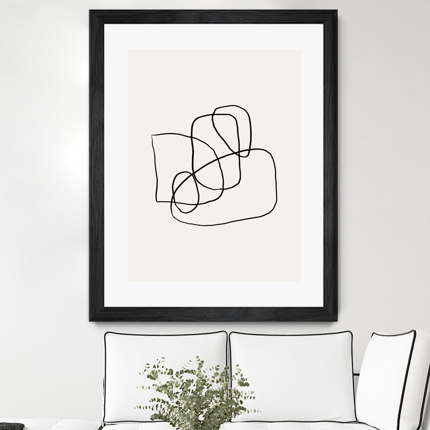 Simple lines by M Studio on GIANT ART - black linear