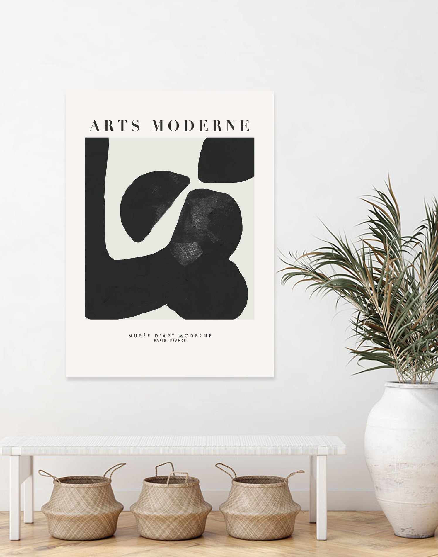 Art Moderne  by M Studio on GIANT ART - black boho
