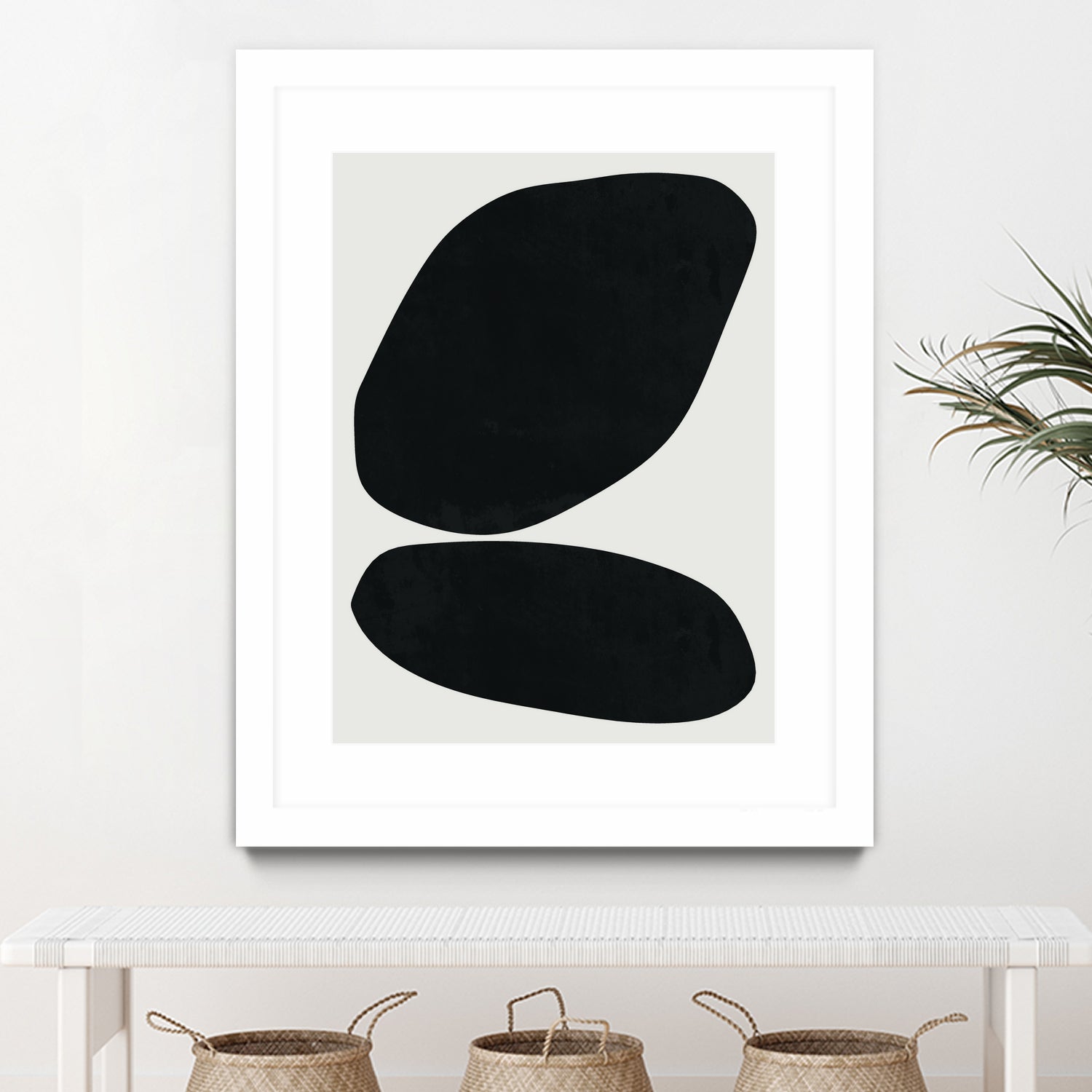 Black Abstract II by M Studio on GIANT ART - black scandinavian