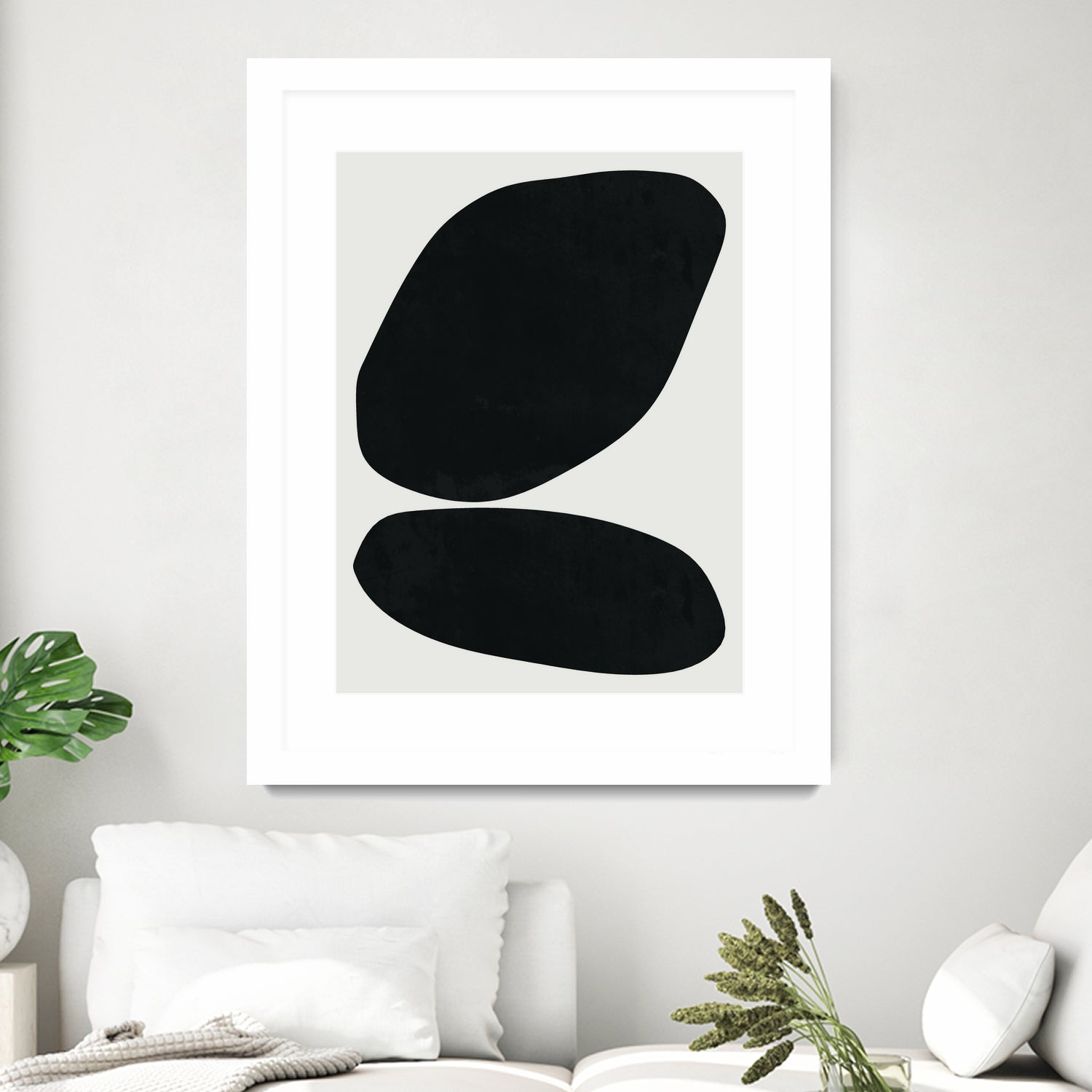 Black Abstract II by M Studio on GIANT ART - black scandinavian