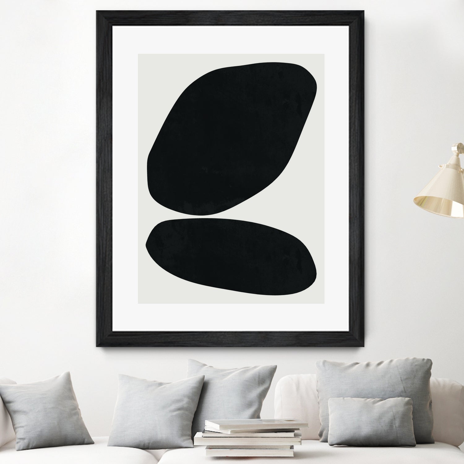Black Abstract II by M Studio on GIANT ART - black scandinavian