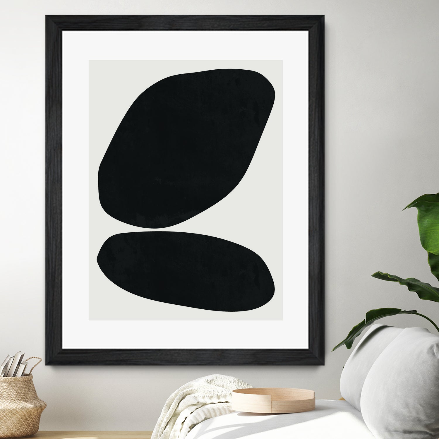 Black Abstract II by M Studio on GIANT ART - black scandinavian