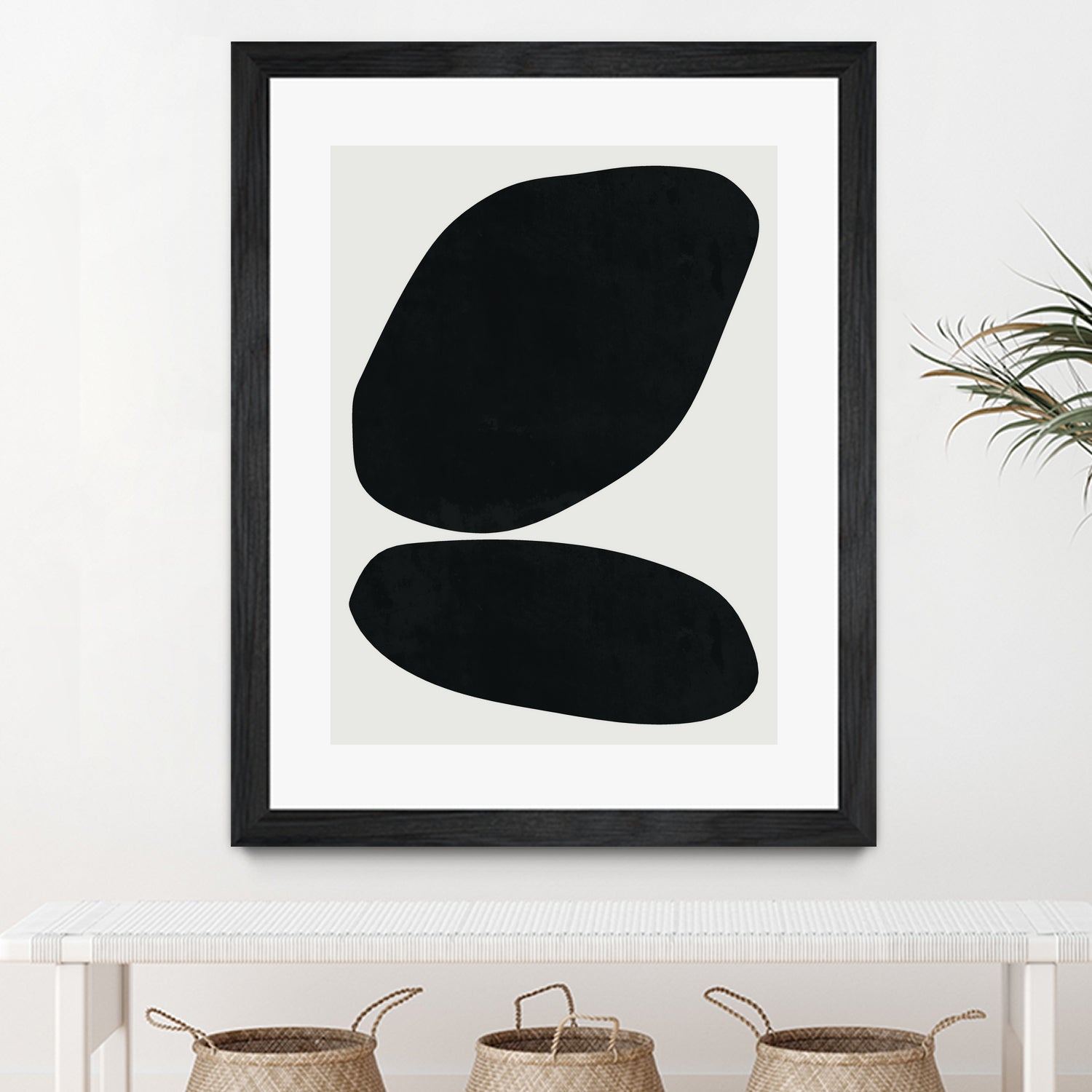 Black Abstract II by M Studio on GIANT ART - black scandinavian