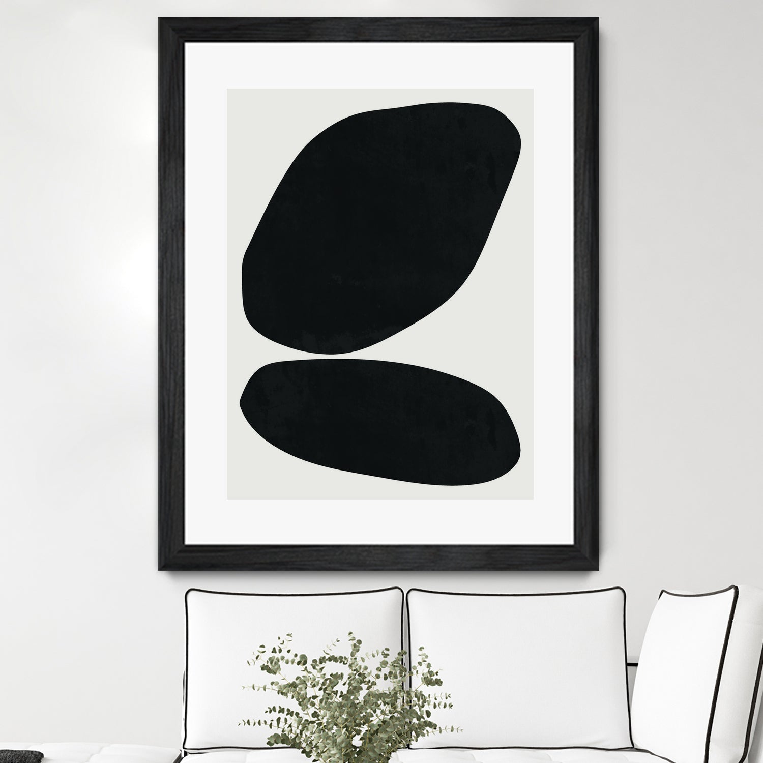 Black Abstract II by M Studio on GIANT ART - black scandinavian