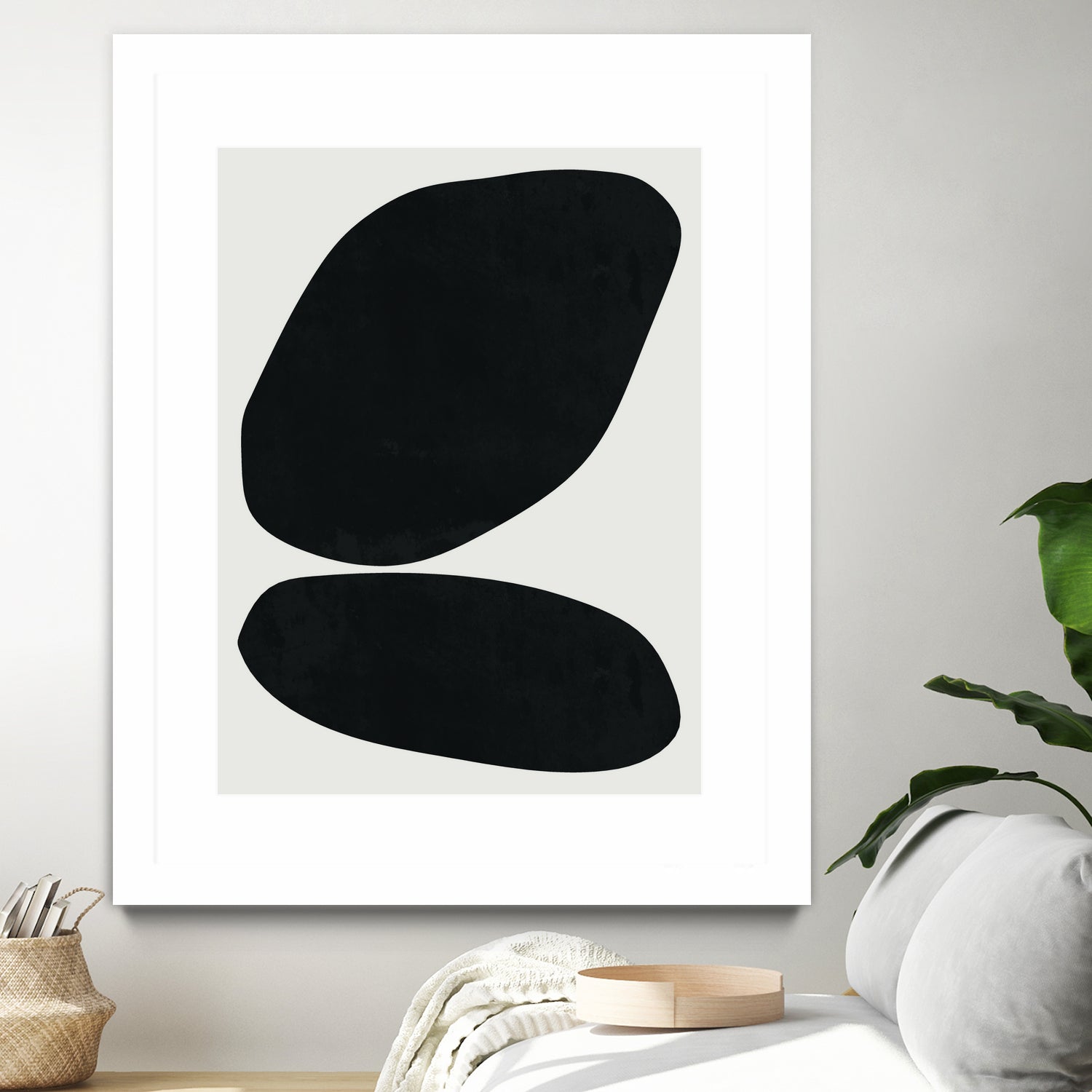 Black Abstract II by M Studio on GIANT ART - black scandinavian