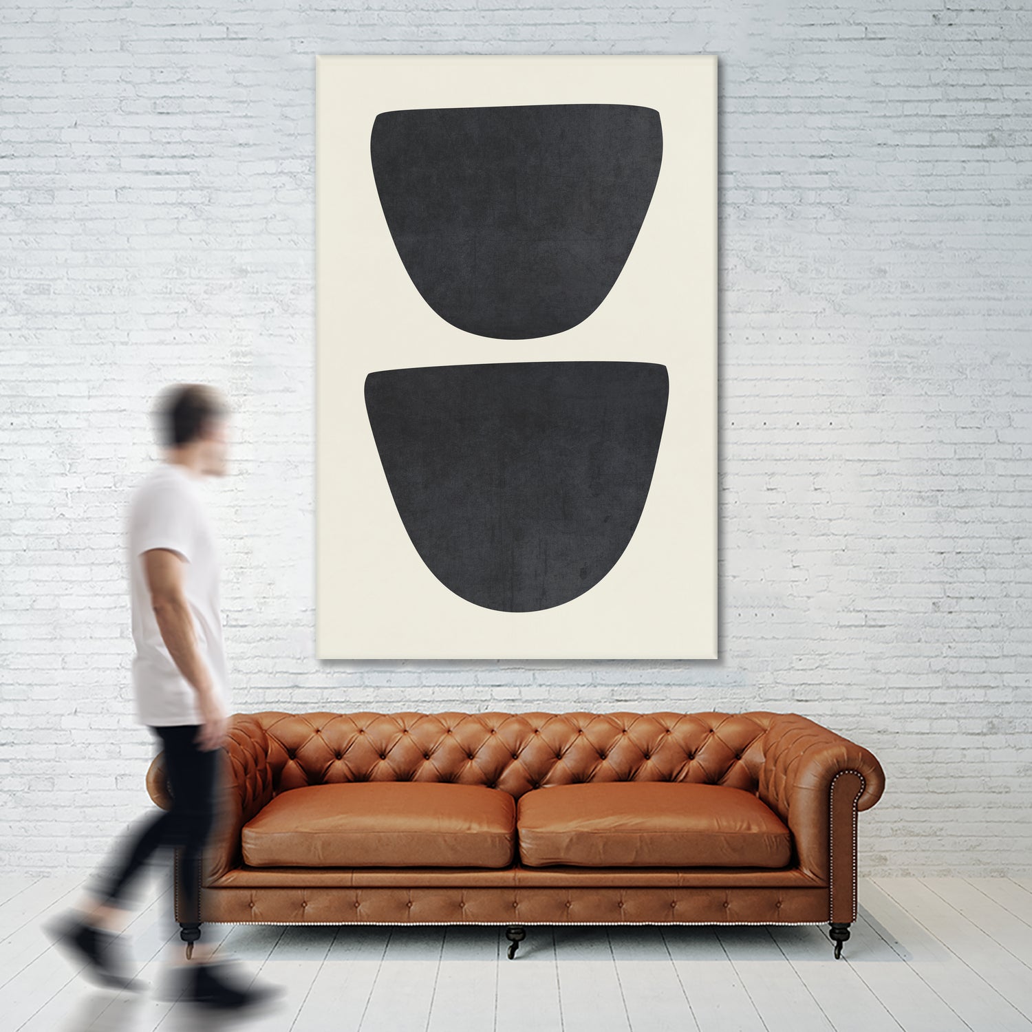 Two by M Studio on GIANT ART - black scandinavian minimalist