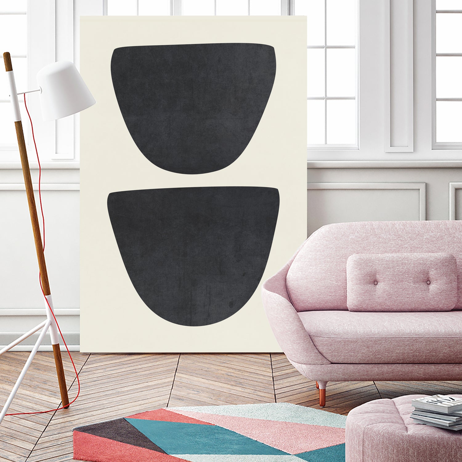 Two by M Studio on GIANT ART - black scandinavian minimalist
