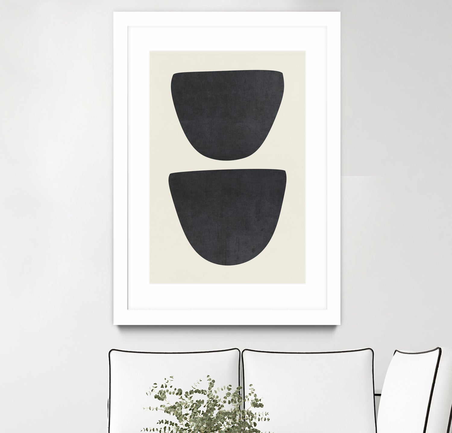 Two by M Studio on GIANT ART - black scandinavian minimalist