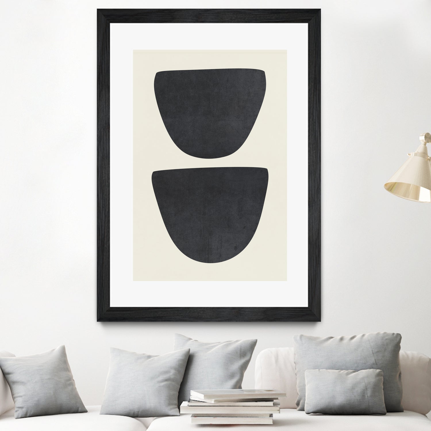 Two by M Studio on GIANT ART - black scandinavian minimalist