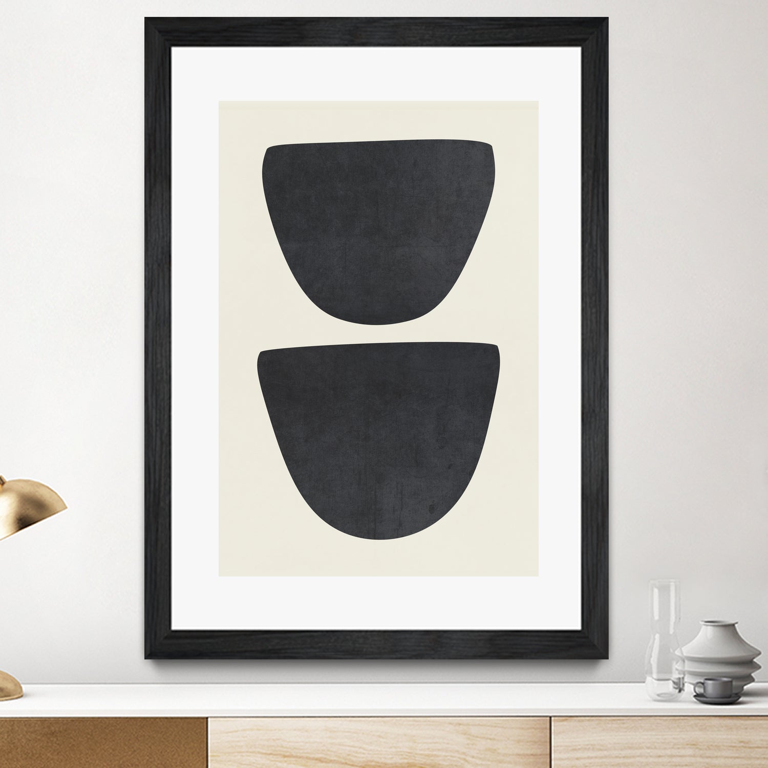 Two by M Studio on GIANT ART - black scandinavian minimalist