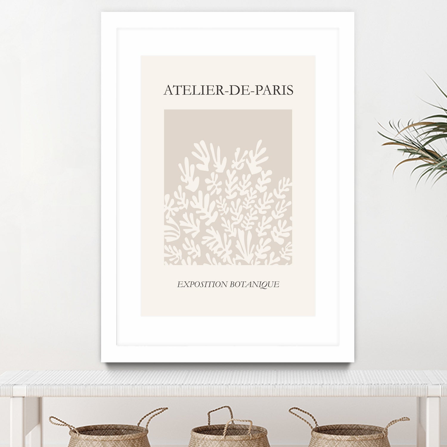 Le pouvoir des fleurs IV by M Studio on GIANT ART - beige