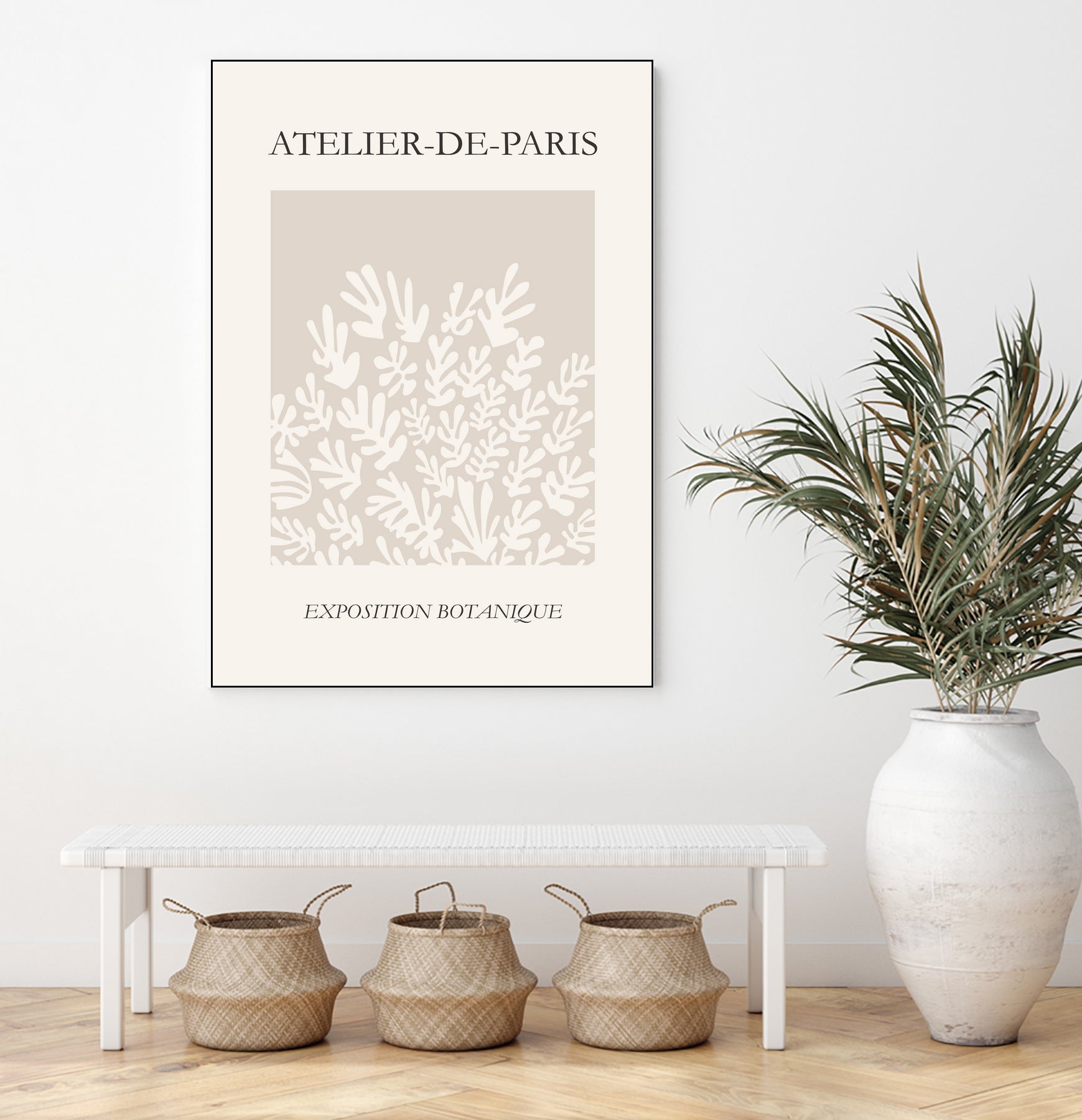 Le pouvoir des fleurs IV by M Studio on GIANT ART - beige