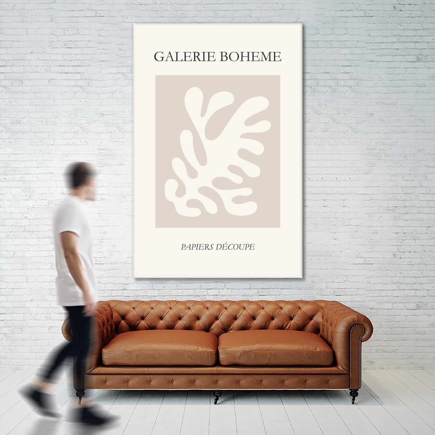 Le pouvoir des fleurs II by M Studio on GIANT ART - beige