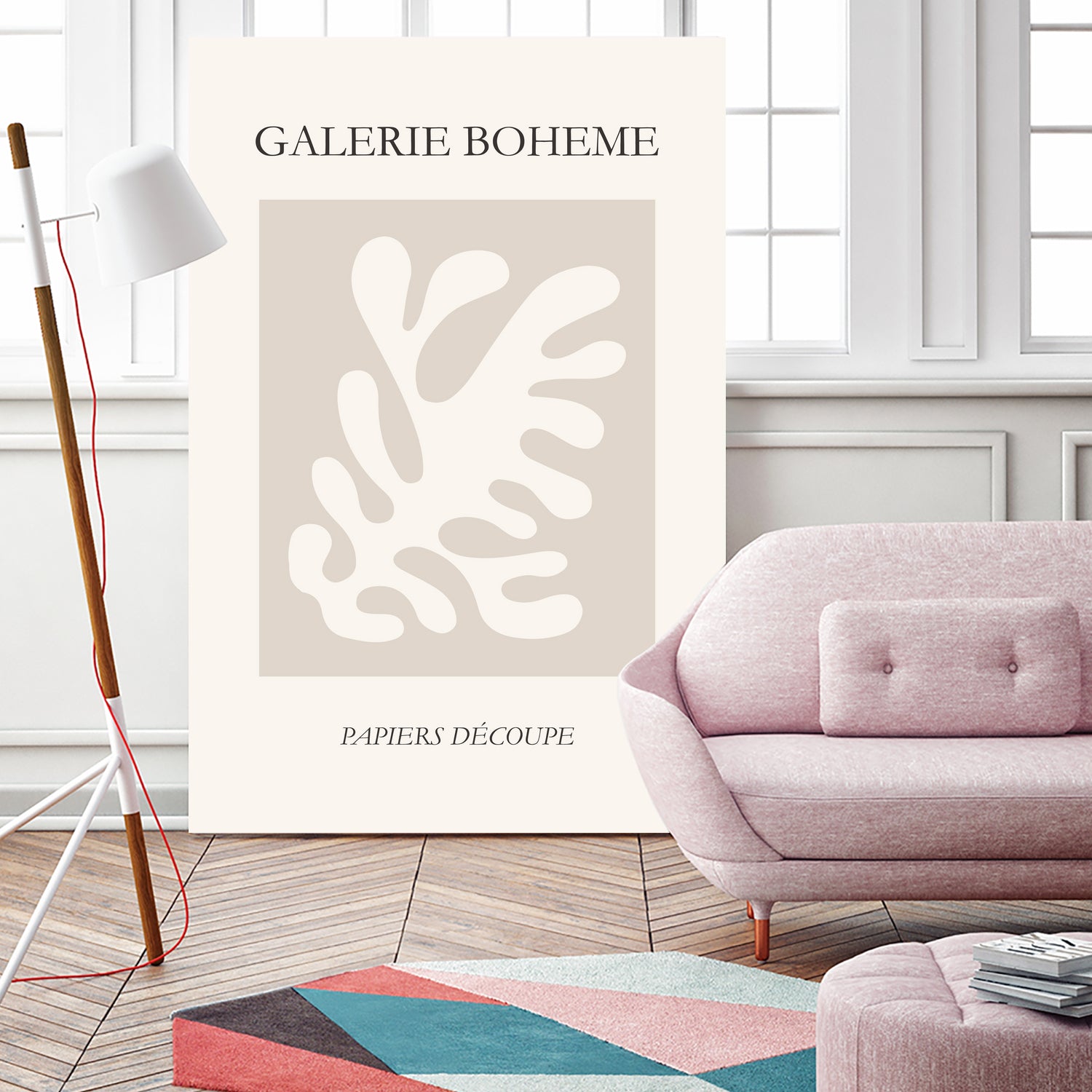 Le pouvoir des fleurs II by M Studio on GIANT ART - beige