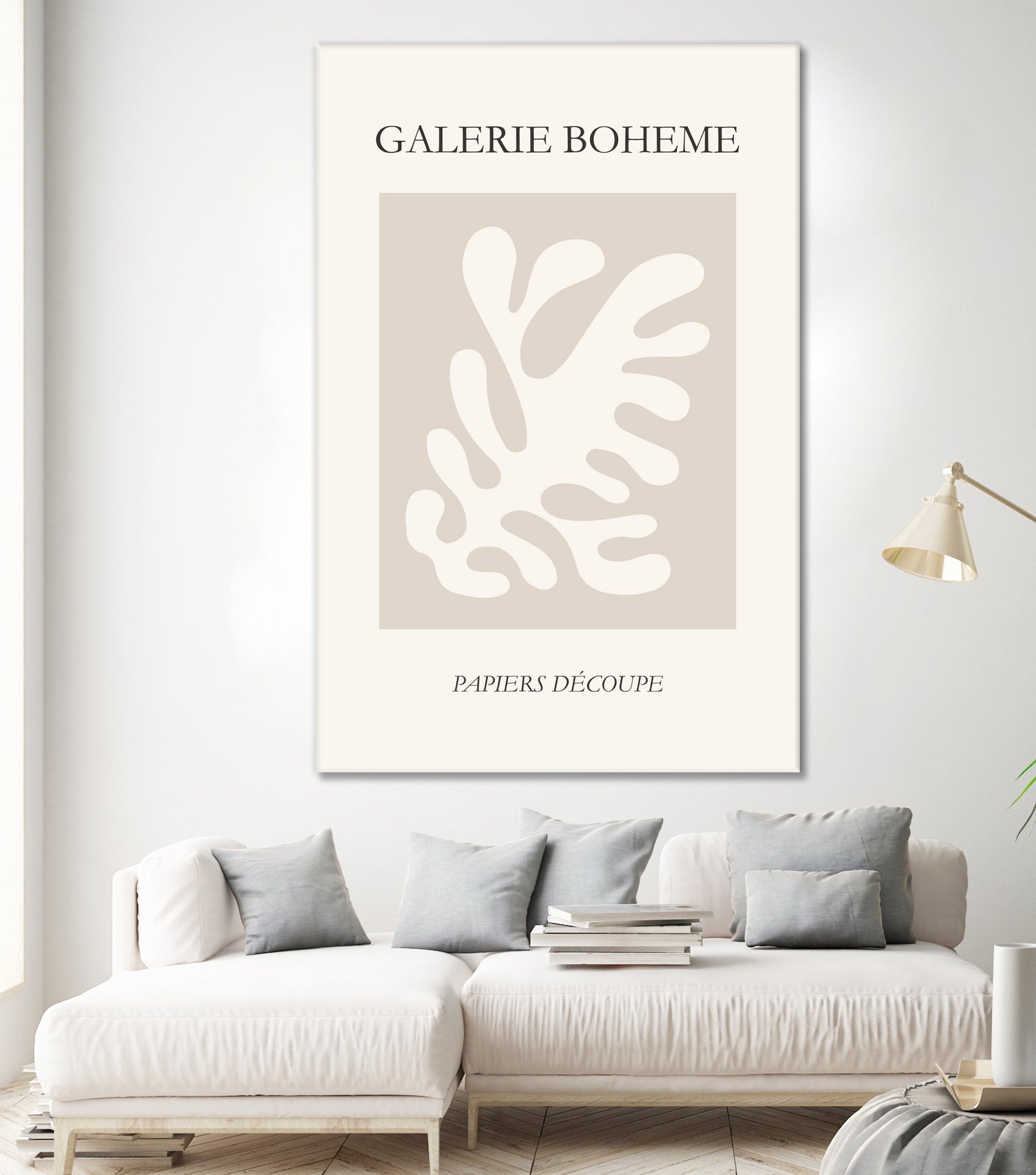 Le pouvoir des fleurs II by M Studio on GIANT ART - beige