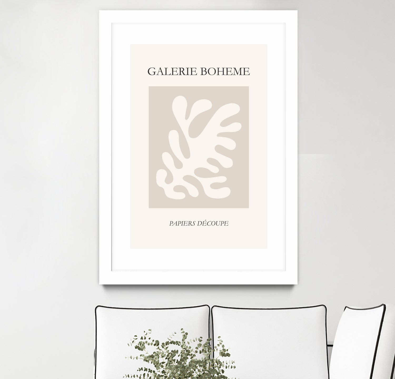 Le pouvoir des fleurs II by M Studio on GIANT ART - beige