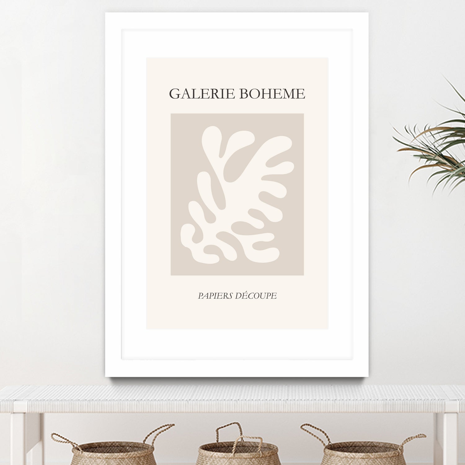 Le pouvoir des fleurs II by M Studio on GIANT ART - beige