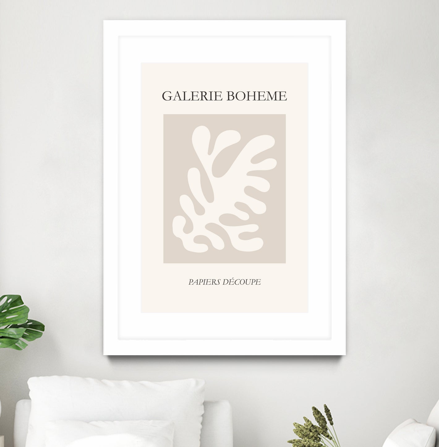 Le pouvoir des fleurs II by M Studio on GIANT ART - beige