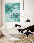 Surfers I by Unknown on GIANT ART - blue coastal ocean