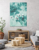 Surfers I by Unknown on GIANT ART - blue coastal ocean