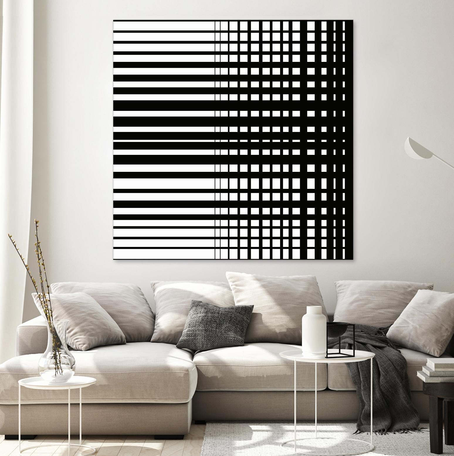 Vibing I by Daleno Art on GIANT ART - white patterns abstrait